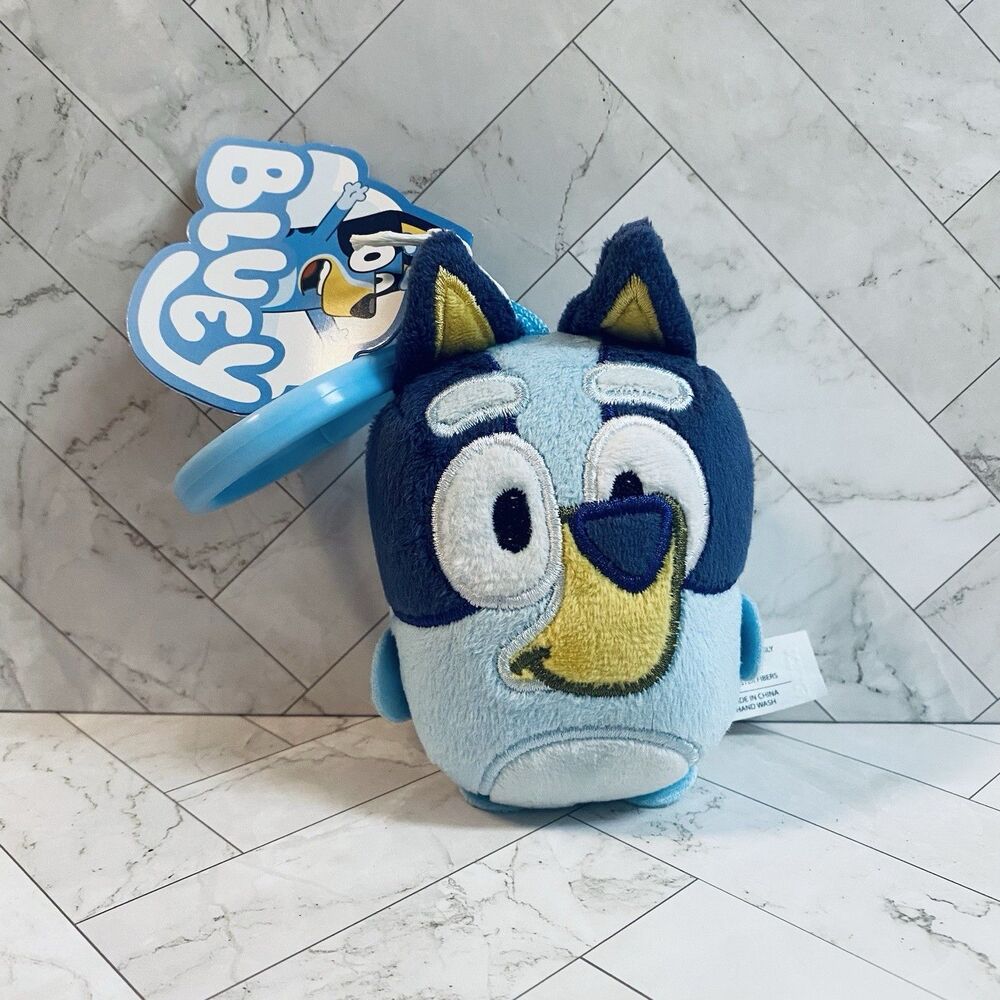 Bluey 4.75" Inch Mini Plush Backpack Clip Toy, Bluey New With Tags